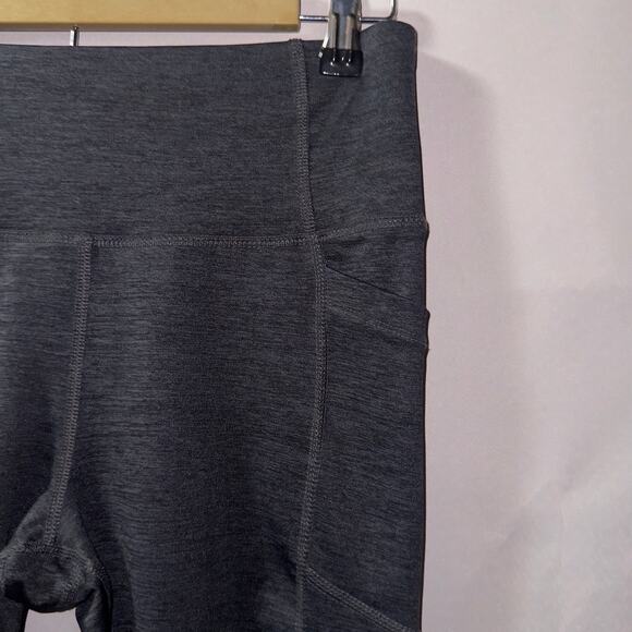 AVIA Women’s High-Waisted Leggings with Pockets - Size S (4-6) - Charcoal Gray - Picture 3 of 6